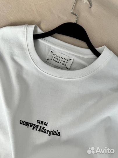 Maison margiela футболка белая