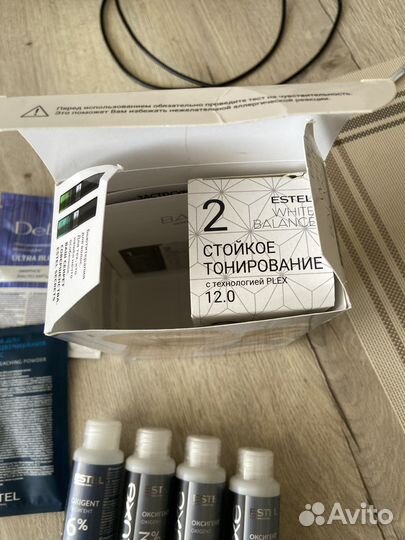 Осветляющая пудра и окислитель estel