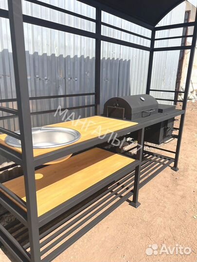 Мангал в стиле лофт