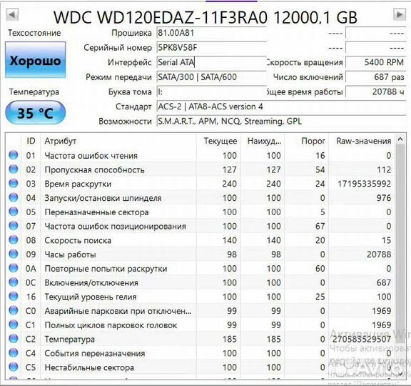 HDD 3.5' Toshiba 14 tb