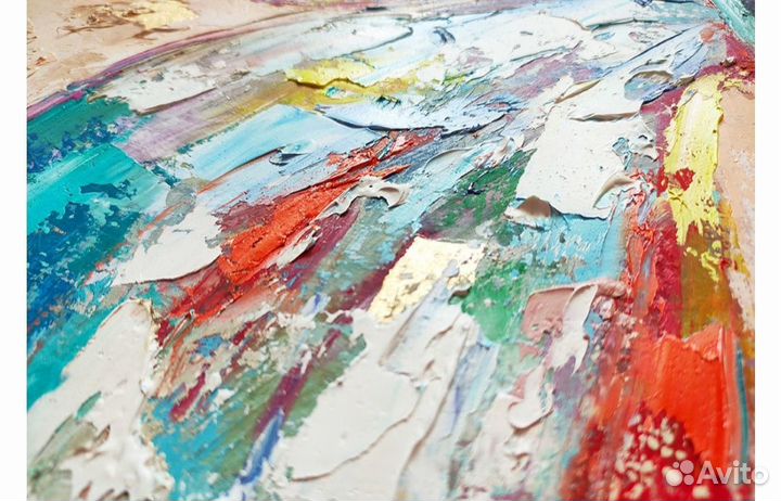 Картина маслом на холсте большая Бабочка