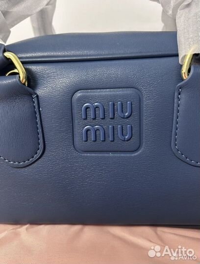 Сумка miu miu натуральная кожа