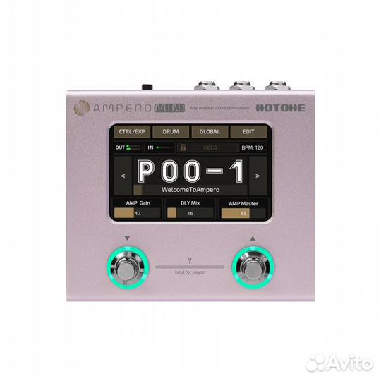 Hotone Ampero Mini гитарные процессоры эффектов