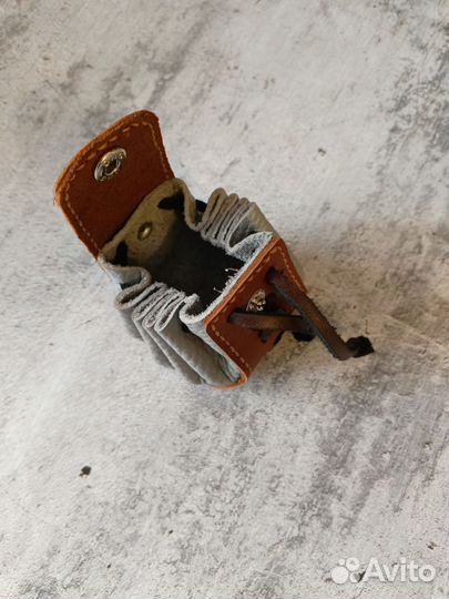 Кошелёк, кисет из натуральной кожи