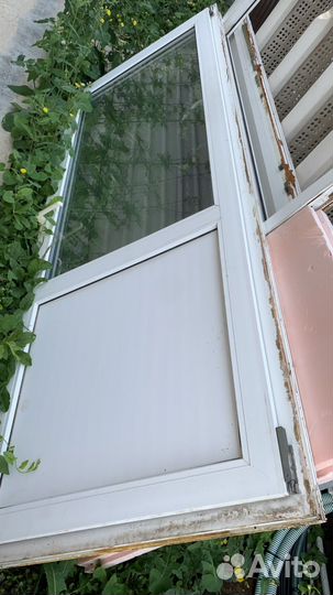 Пластиковые окно и двери б/у