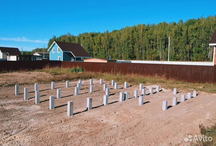 Фундамент на жб сваях