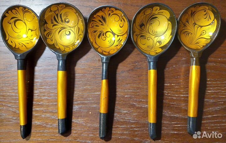Деревянные ложки хохлома, СССР
