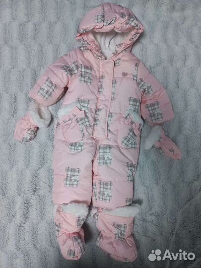 Зимний комбинезон для девочки 56 р-р