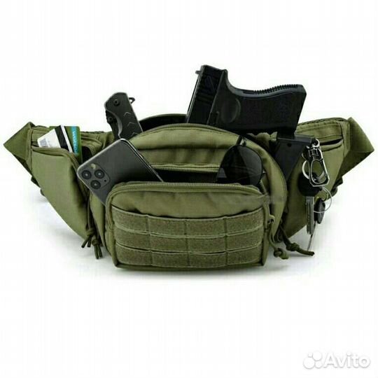 Тактическая поясная сумка-кобура