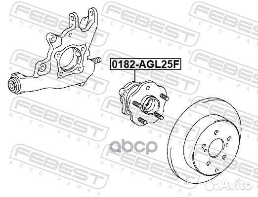 Ступица передняя lexus RX450H/350200T AGL2#,GGL