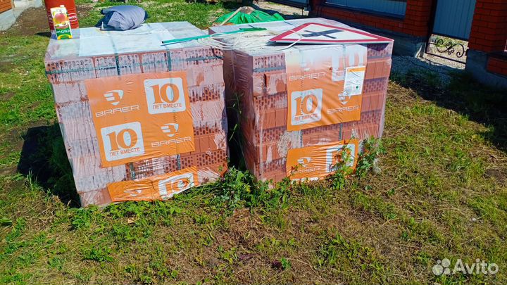 Кирпич облицовочный красный браер