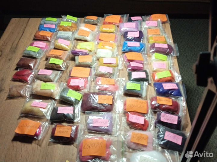 Шерсть для картин и валяния