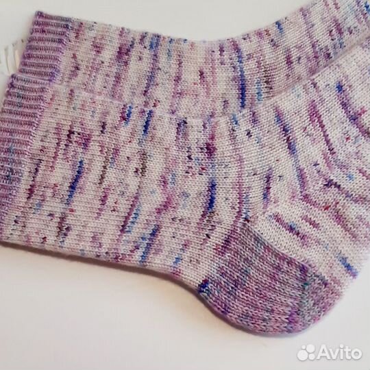 Носки ручной вязки шерстяные 36-37размер