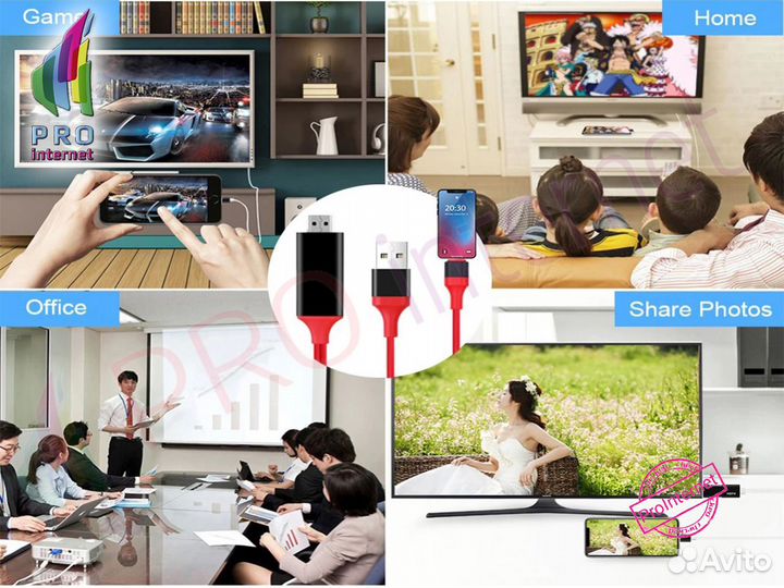 Кабель lightning на hdmi опт/розница