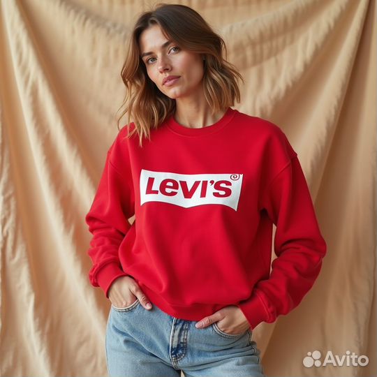 Кофта свитшот кроптоп Levis р XS оригинал