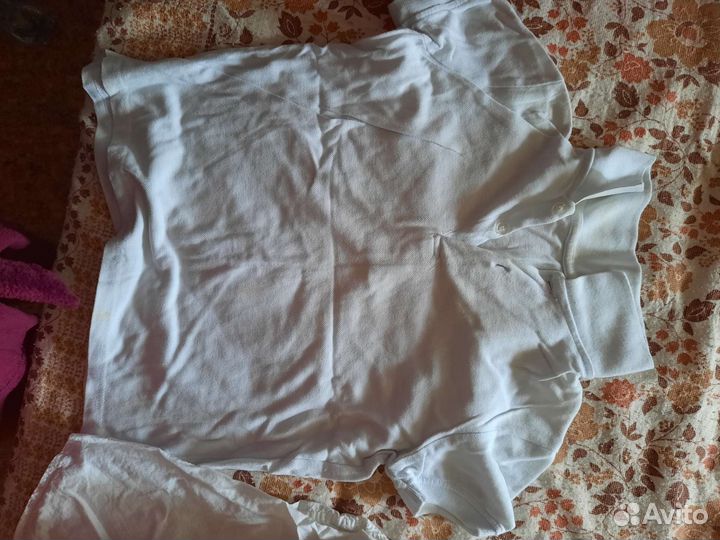 Белая рубашка для мальчика 134