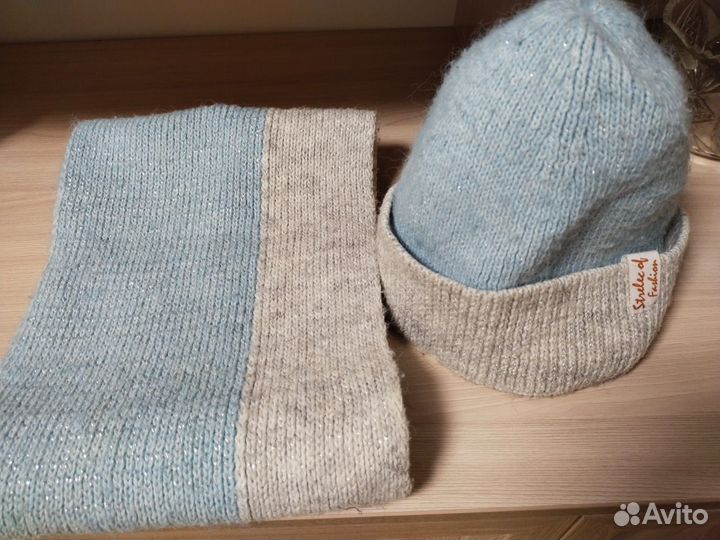 Шапка и Снуд шарф женский