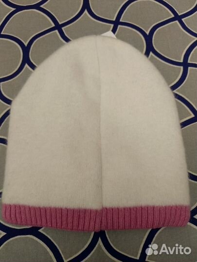 Шапка для девочки 50-52 ангора и шерсть