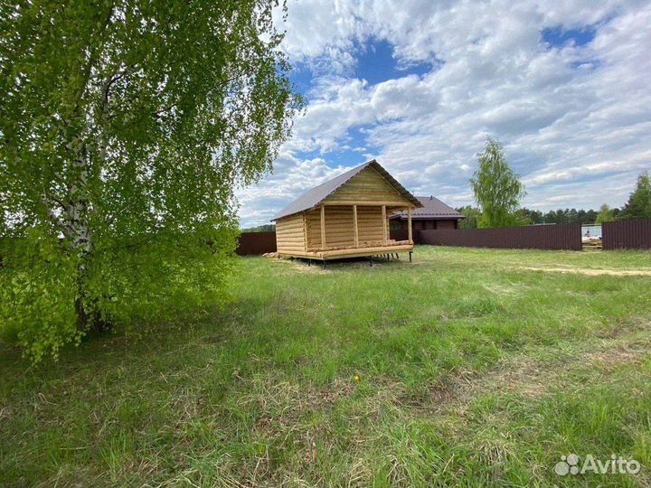 Сруб бани из бревна ручной рубки не бруса 5x5