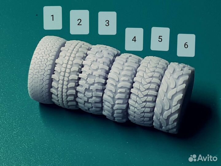 Колеса для сборных моделей 1/43, 1/35