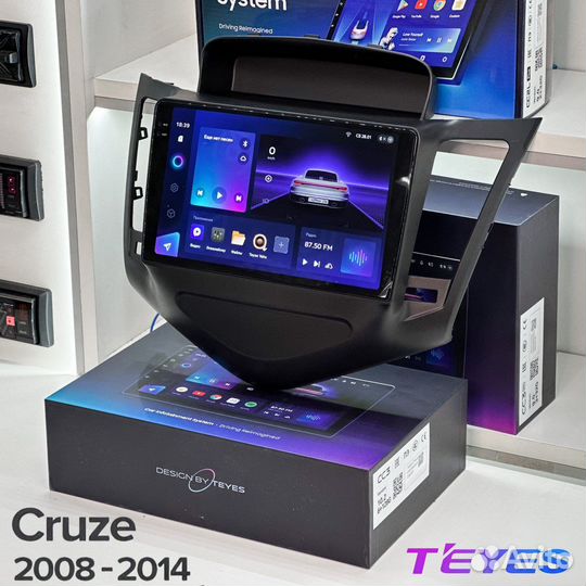 Магнитола Teyes 9’’ на Chevrolet Cruze