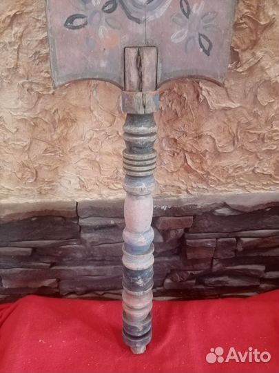 Лопасть, лопатка от старинной деревянной прялки. Л