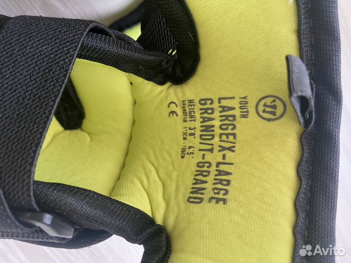 Налокотники хоккейные детские warrior alpha