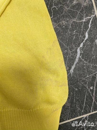 Винтажный жёлтый свитер Lacoste