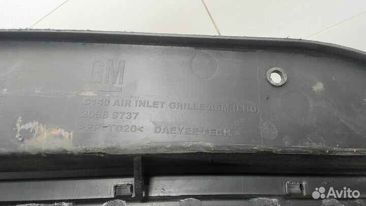 Жабо под дворники Chevrolet Captiva, 2012