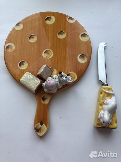 Доска для сыра с ножом (Италия), керамика