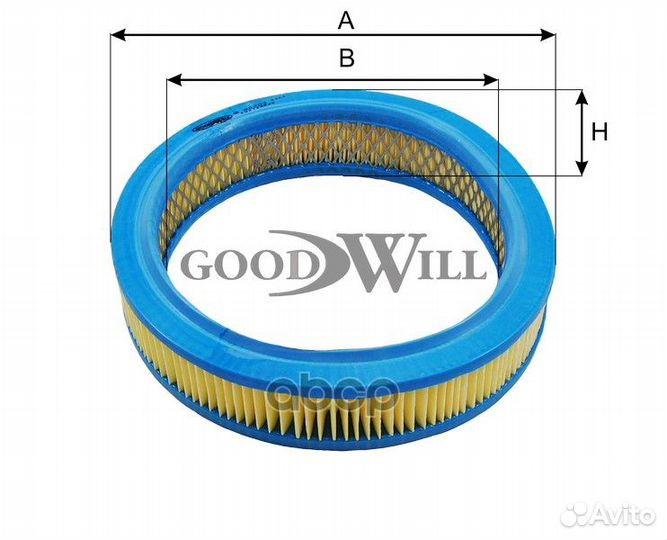 Фильтр воздушный VW AG203 Goodwill