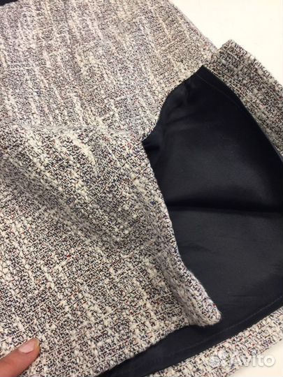 Мини Юбка твид новая