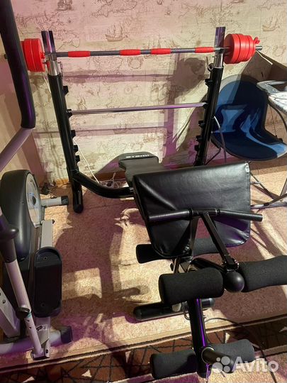 Скамья профессиональная под штангу atemi