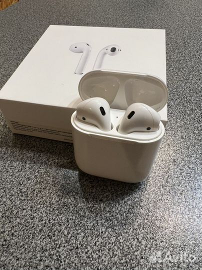Наушники apple airpods mmef2ZE/A оригинал