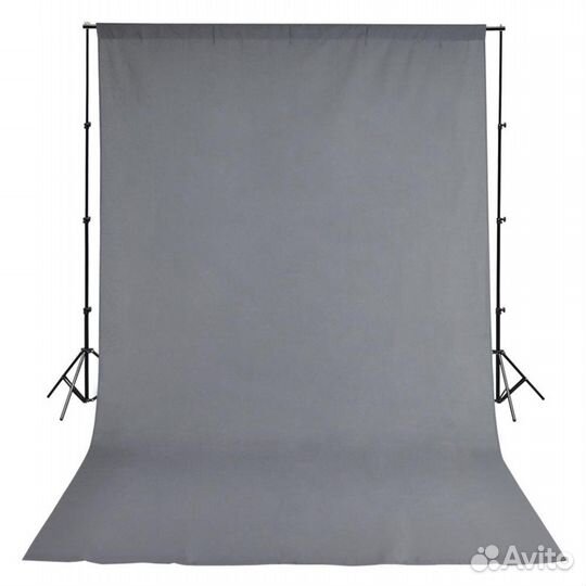 Серый тканевый фон B-103 (300х500см)