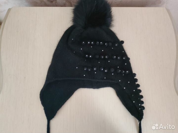 Шапочка Joli Bebe, натуральный помпон