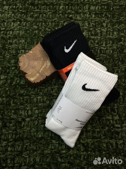 Носки nike высокие белые