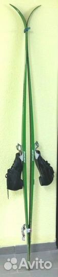 Лыжи садко пластик 2 метра + ботинки кожаные СССР