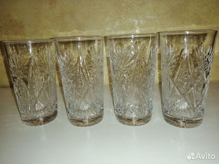 Фужеры цветное стекло времен СССР