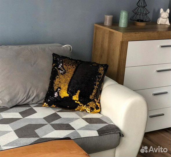 Наволочки с пайетками антистресс декоративные