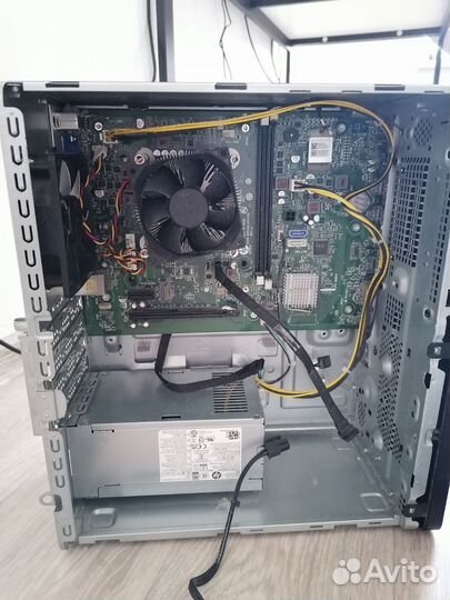 Системный блок HP с мат. платой и блоком питания