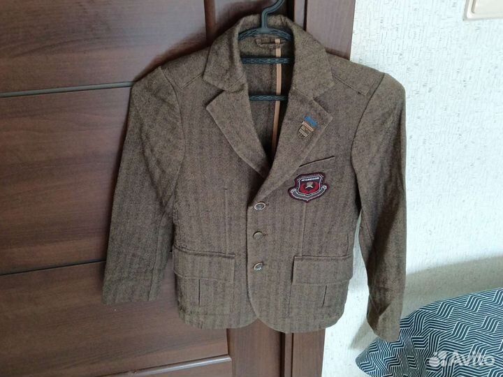 Пиджак школьный для мальчика р 140