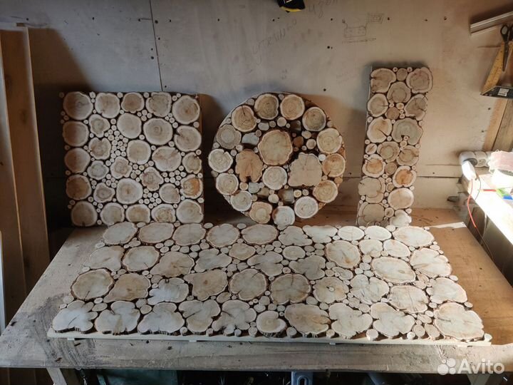 Панно из можжевельника