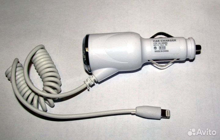 Автомобильная зарядка iPhone Lightning, Galaxy Tab