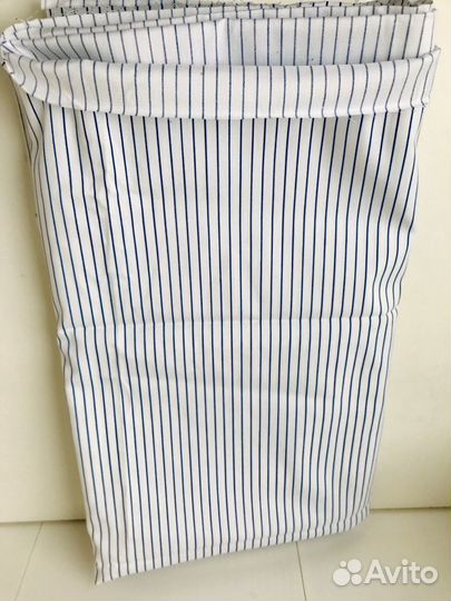 2 отреза ткани х/б(розовый и в полоску )