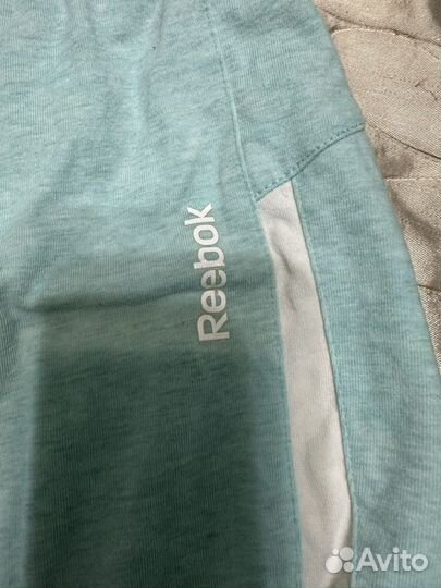 Бриджи reebok легкие бирюзового цвета