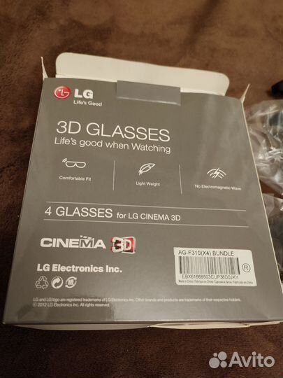 3d очки LG 4шт