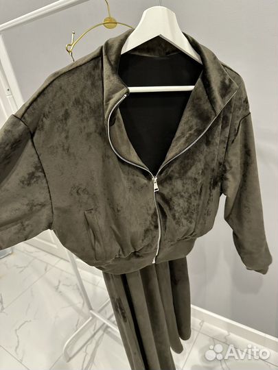 Велюровый костюм женский zara lime аглая