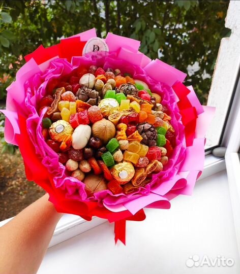 Букет из сухофруктов. Съедобный букет