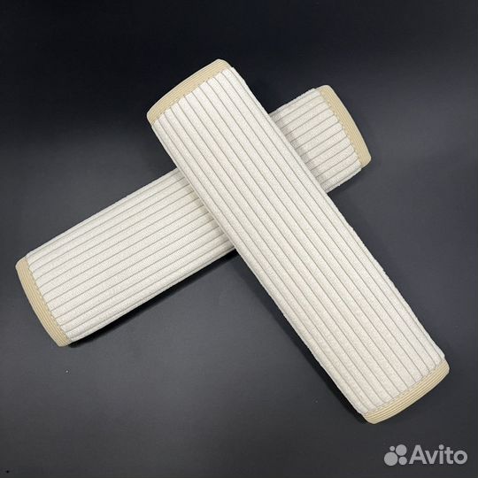 Накладки на ремни безопасности в бежевые